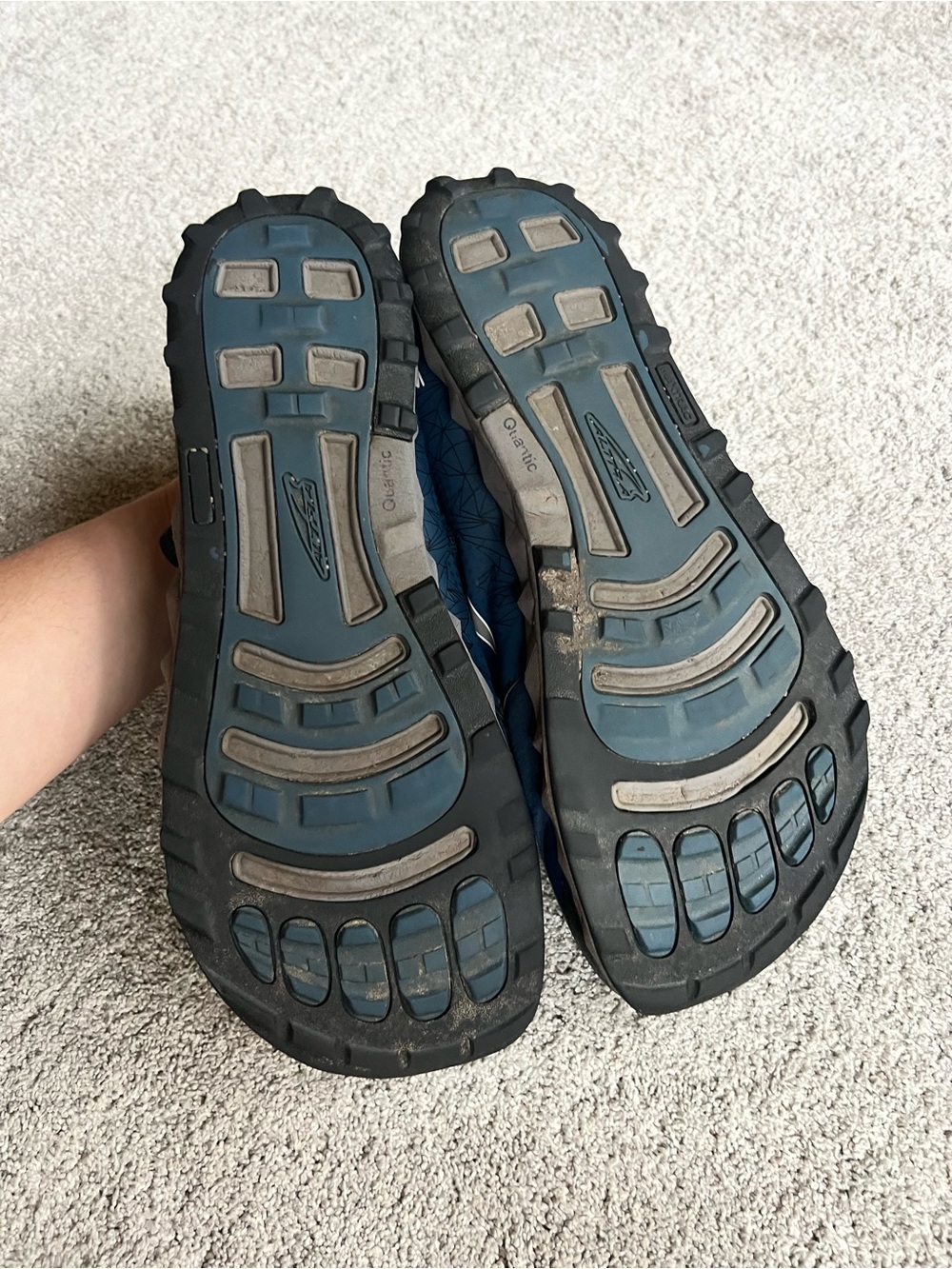 Altra Men's 14 Superior 4 ALM1953G420 Blue Hiking Shoes Sneaker Rock Guards - Picture 4 of 7